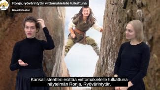 aksa korttila vanhemmat|Kansallisteatterin Ronja Ryövärintytär on .